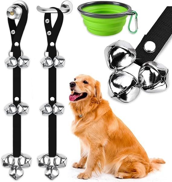 BLUETREE 2 Pack Dog Doorbells Premium
