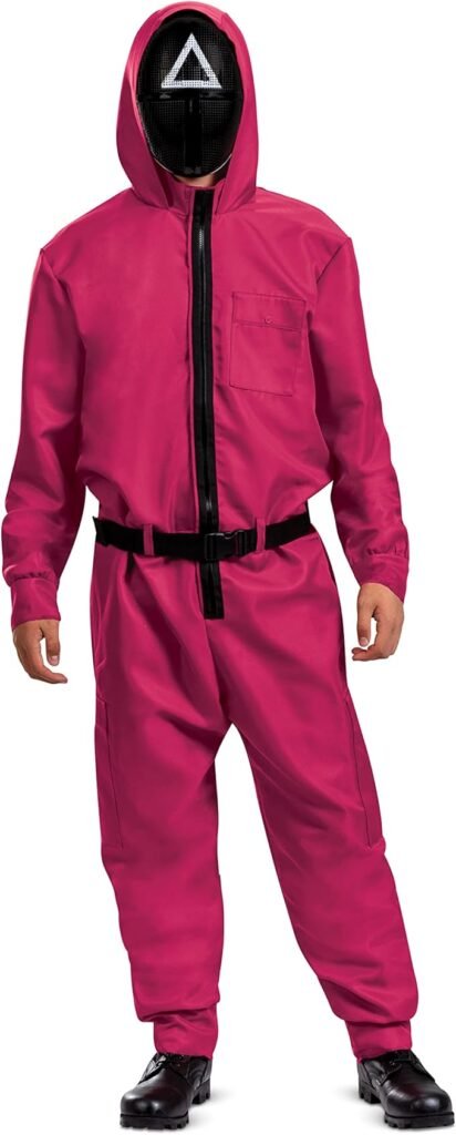 Squid Game Adult Triangle Guard Jumpsuit